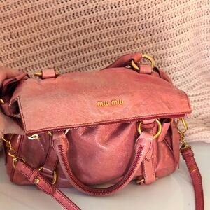 Miu Miu Pink Leather Women's Bag